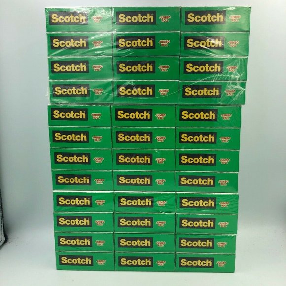 Lot of 3 Scotch MagicTape 3M12 x 3 = 36 Jumbo Rolls Invisible Clear 3/4 x1500 In - Picture 1 of 2